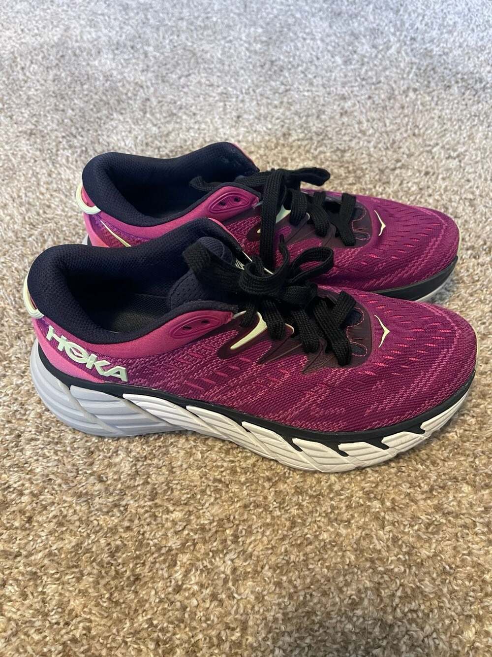 Hoka Gaviota 4 Women's Running Shoes Size 8.5 Festival Fuchsia Black